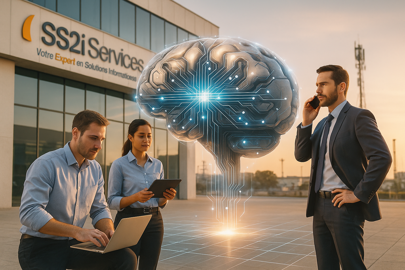 Image Alors que l’IA fait la une, chez SS2i Services, nous gardons l’essentiel : le dialogue avec nos clients.